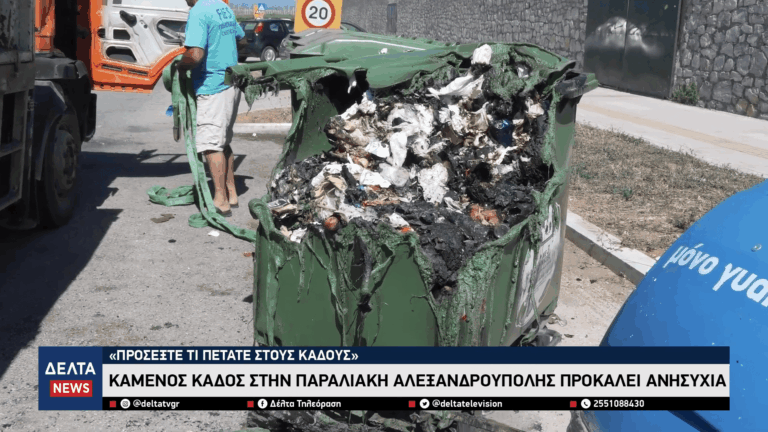 «Προσέξτε τι πετάτε στους κάδους» – Καμένος κάδος στην παραλιακή Αλεξανδρούπολης προκαλεί ανησυχία 0 3 screenshot
